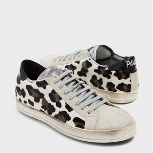 Womens P448 gently used leopard sneakers